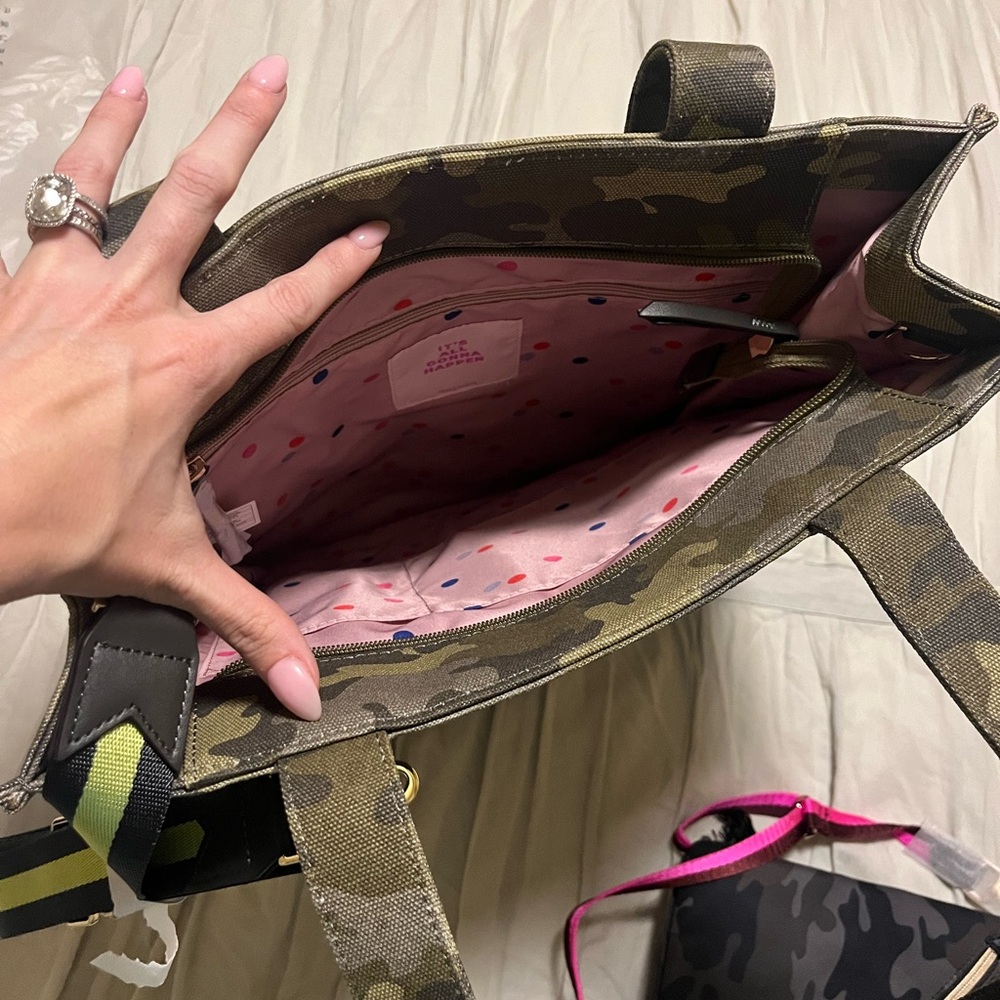 Stella and dot camo bag - Picture 2 of 2